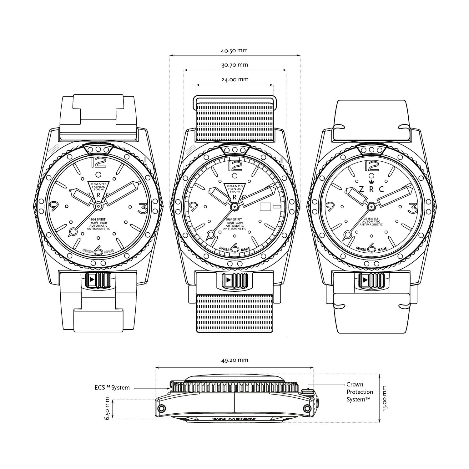 vue-filaire-GF40 SPIRIT vue-filaire-GF40 SPIRIT