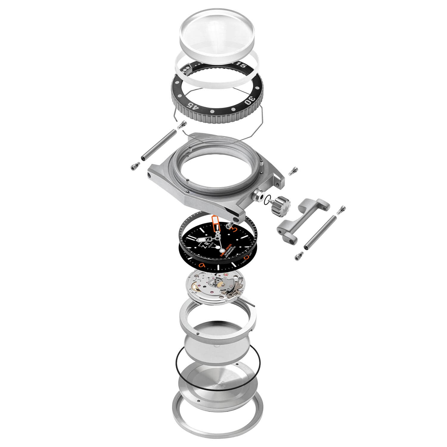 GF50699 Men's Watch ZRC - exploded view GF50699 Men's Watch ZRC - exploded view