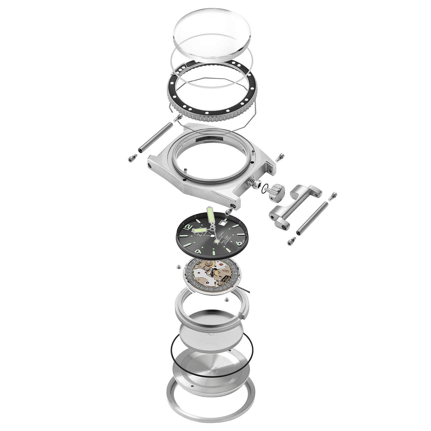 GF4210 Men's Watch ZRC - exploded view GF4210 Men's Watch ZRC - exploded view