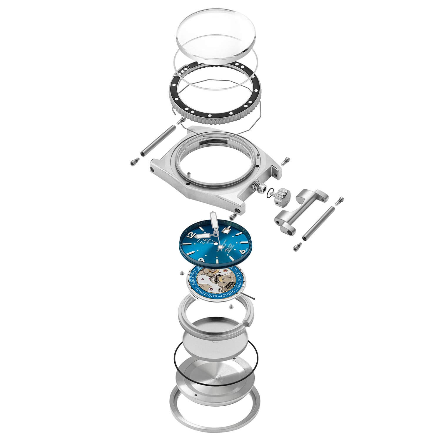 GF42118 Men's Watch ZRC - exploded view GF42118 Men's Watch ZRC - exploded view