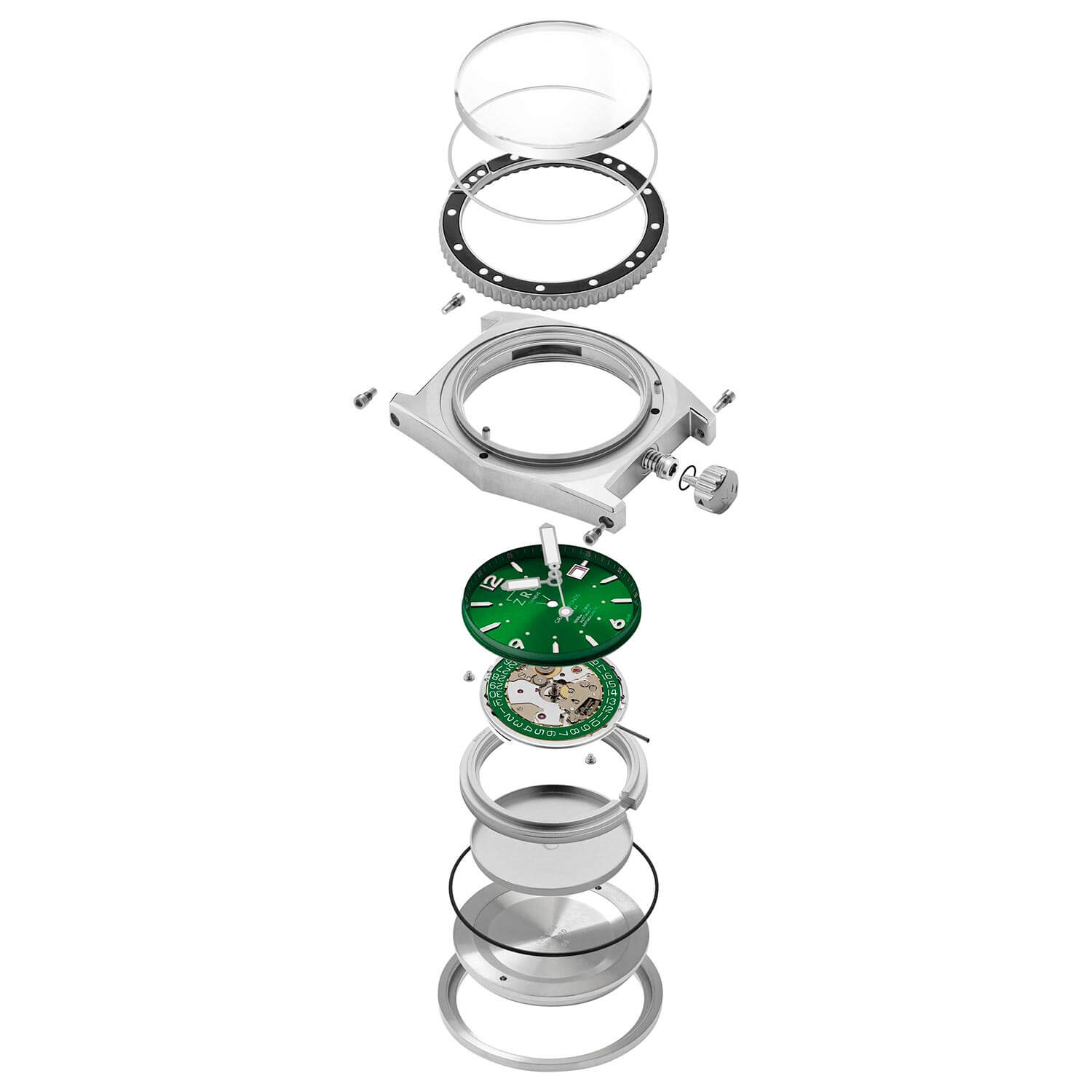 GF42183 Men's Watch ZRC - exploded view GF42183 Men's Watch ZRC - exploded view