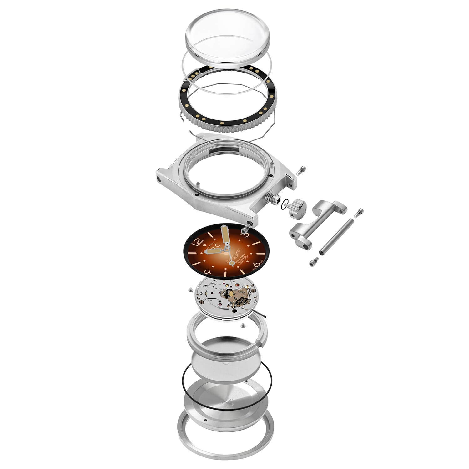 GF42215 Men's Watch ZRC - exploded view GF42215 Men's Watch ZRC - exploded view